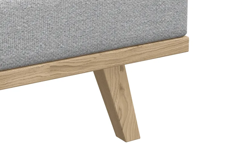 Copenhagen 4-personers Højrevendt L-formet Chaiselongsofa i Stof - Lysegrå - Møbler - Sofaer - Sofa med chaiselong