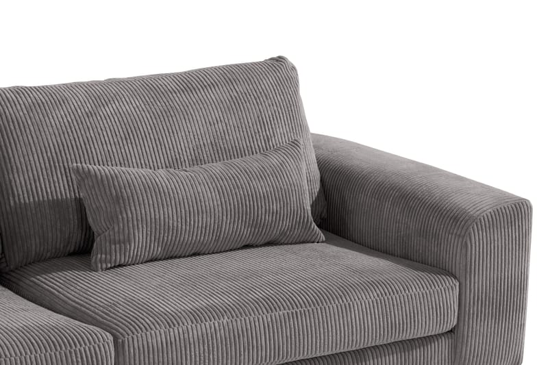 Copenhagen 4-personers Højrevendt L-formet Chaiselongsofa i Manchester - Mørkegrå - Møbler - Sofaer - Sofa med chaiselong