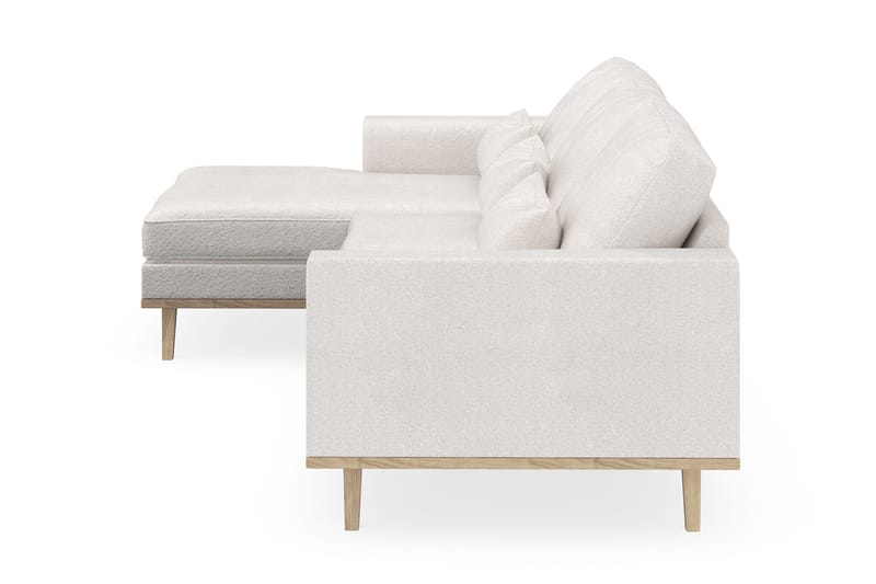 Copenhagen 4-personers Venstrevendt L-formet Divansofa i Bouclé - Hvid - Møbler - Sofaer - Sofa med chaiselong