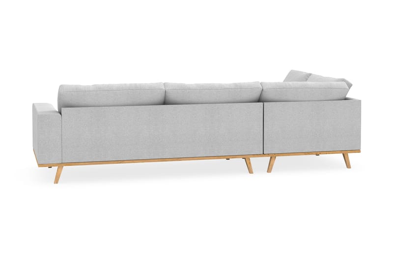 Copenhagen 4-personers Venstrevendt L-formet Chaiselongsofa i Stof - Lysegrå - Møbler - Sofaer - Sofa med chaiselong