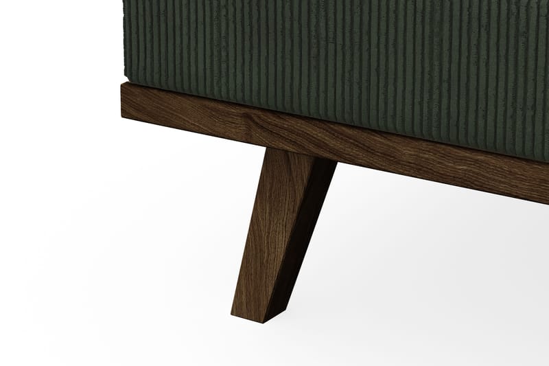 Copenhagen 4-personers Venstrevendt L-formet Divansofa i Manchester - Mørkegrøn - Møbler - Sofaer - Sofa med chaiselong