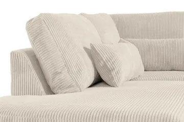 Copenhagen 4-personers Venstrevendt L-formet Chaiselongsofa i Manchester - Beige - Møbler - Sofaer - Sofa med chaiselong
