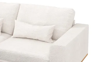 Copenhagen 4-personers Venstrevendt L-formet Chaiselongsofa i Bouclé - Hvid - Møbler - Sofaer - Sofa med chaiselong