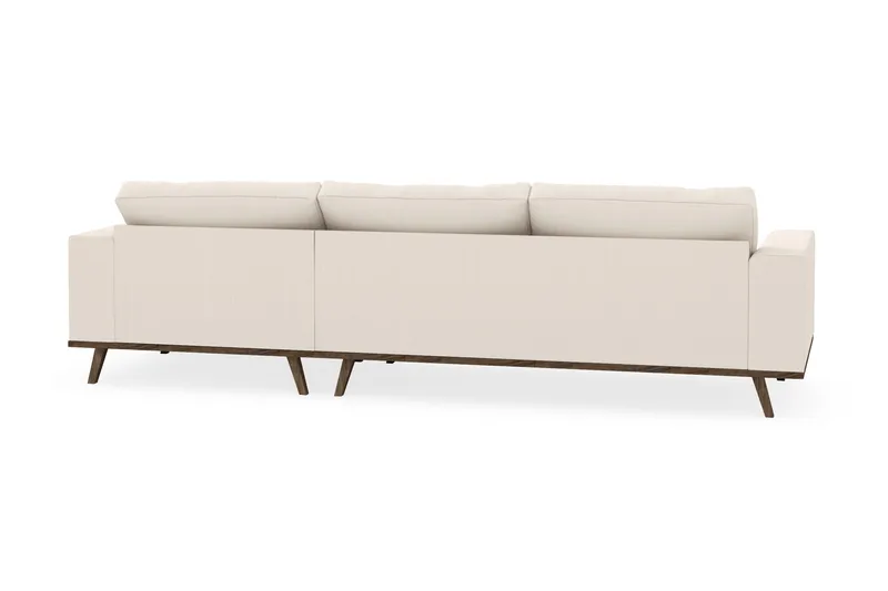 Copenhagen 4-personers Højrevendt L-formet Divansofa i Manchester - Beige - Møbler - Sofaer - Sofa med chaiselong