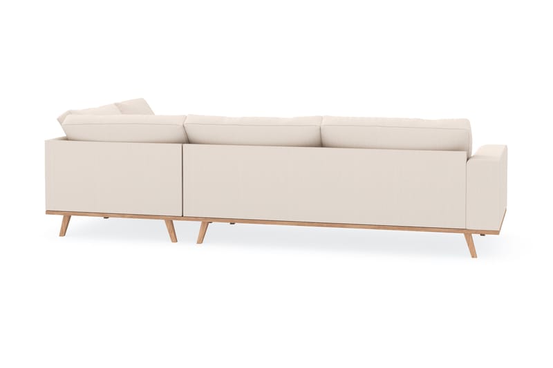 Copenhagen 4-personers Højrevendt L-formet Chaiselongsofa i Manchester - Beige - Møbler - Sofaer - Sofa med chaiselong