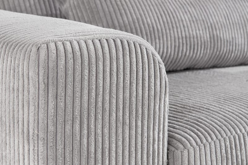 Copenhagen 4-personers Højrevendt L-formet Divansofa i Manchester - Lysegrå - Møbler - Sofaer - Sofa med chaiselong