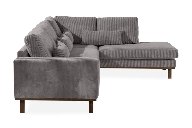 Copenhagen 4-personers Højrevendt L-formet Chaiselongsofa i Manchester - Mørkegrå - Møbler - Sofaer - Sofa med chaiselong