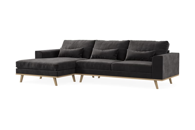 Copenhagen Chaiselongsofa - Mørkegrå - Sofa med chaiselong