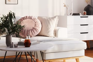 Copenhagen Compact 3-personers Vendbar L-formet Divansofa i Stof - Lysegrå - Møbler - Sofaer - Sofa med chaiselong