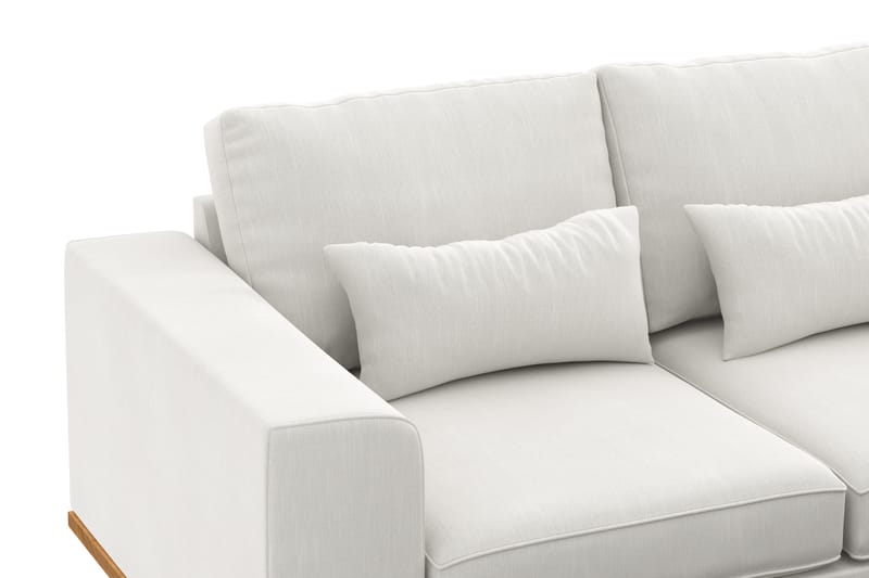 Copenhagen Compact 3-personers Vendbar L-formet Divansofa i Stof - Lysegrå - Møbler - Sofaer - Sofa med chaiselong