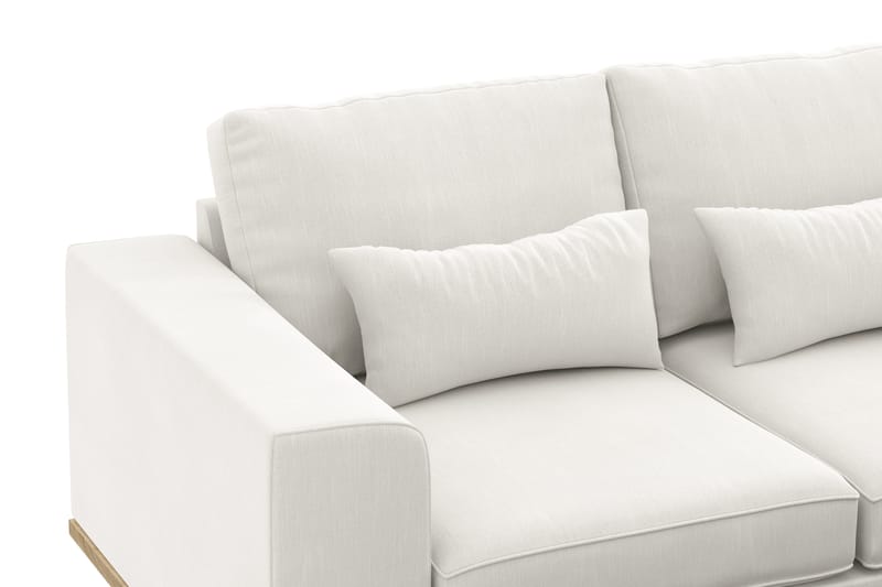 Copenhagen Compact 3-personers Vendbar L-formet Divansofa i Stof - Lysegrå - Møbler - Sofaer - Sofa med chaiselong
