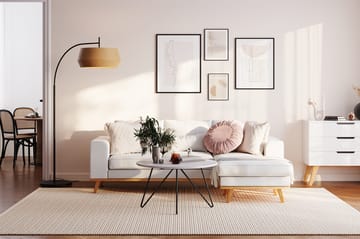 Copenhagen Compact 3-personers Vendbar L-formet Divansofa i Stof - Lysegrå - Møbler - Sofaer - Sofa med chaiselong