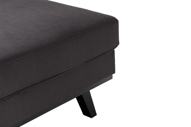 Copenhagen Compact 3-personers Vendbar L-formet Divansofa i Fløjl - Mørkegrå - Møbler - Sofaer - Sofa med chaiselong