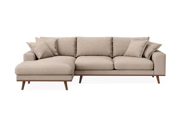 Copenhagen Premium 4-seters Venstrevendt L-formet Dyp Divansofa i Stof