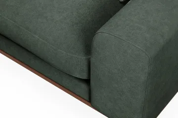 Copenhagen Premium 4-seters Venstrevendt L-formet Dyp Divansofa i Stof - Grøn - Møbler - Sofaer - Sofa med chaiselong