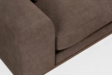 Copenhagen Premium 4-seters Høyrevendt L-formet Dyp Divansofa i Stof - Mørkebrun - Møbler - Sofaer - Sofa med chaiselong
