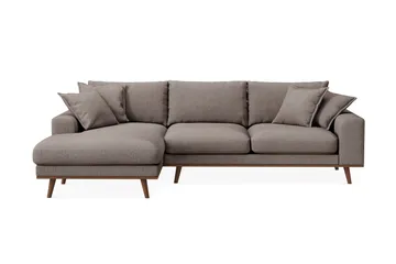 Copenhagen Premium 4-seters Venstrevendt L-formet Dyp Divansofa i Stof