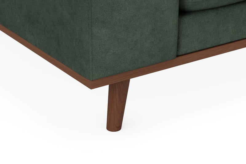 Copenhagen Premium 4-seters Høyrevendt L-formet Dyp Sjeselongsofa i Stof - Grøn - Møbler - Sofaer - Sofa med chaiselong
