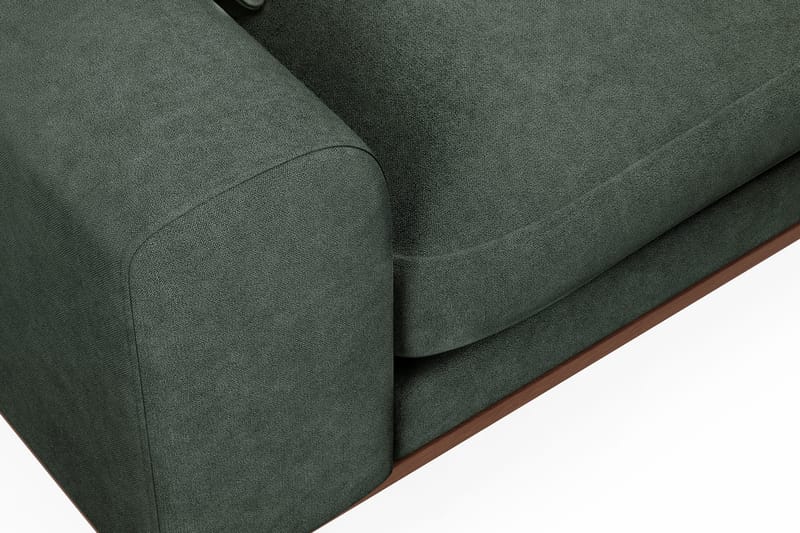 Copenhagen Premium 4-seters Høyrevendt L-formet Dyp Sjeselongsofa i Stof - Grøn - Møbler - Sofaer - Sofa med chaiselong