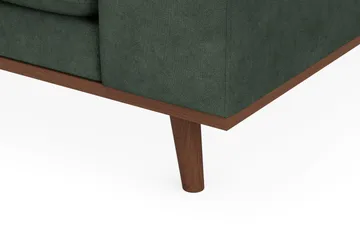 Copenhagen Premium 4-seters Venstrevendt L-formet Dyp Divansofa i Stof - Grøn - Møbler - Sofaer - Sofa med chaiselong