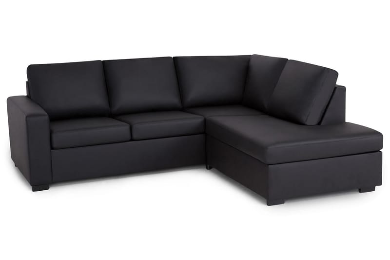 Crazy 2-Pers. Sofa med Chaiselong Højre - Sort - Sofa med chaiselong