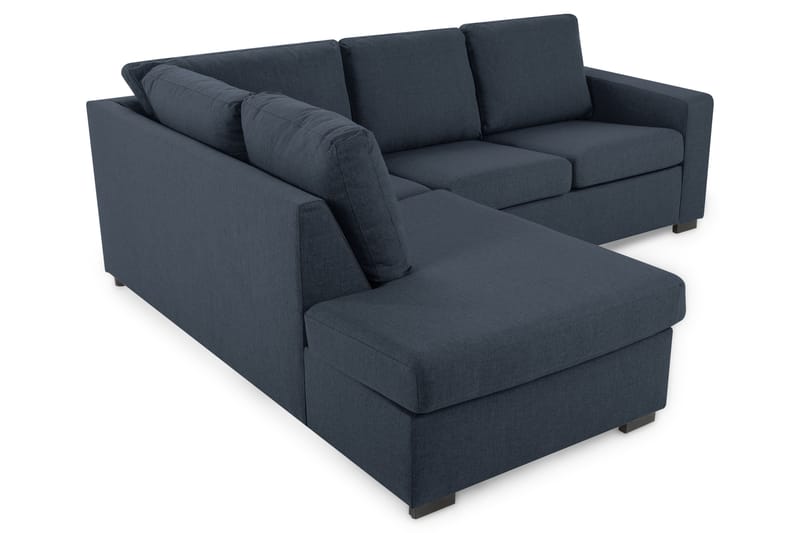 Crazy 2-Pers. med Chaiselong Venstre - Mørkeblå - Sofa med chaiselong - 3 personers sofa med chaiselong