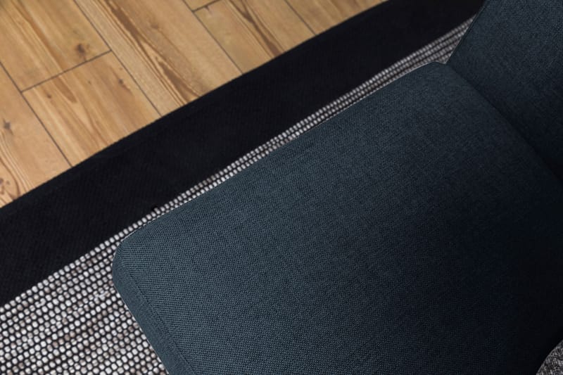 Crazy 3-personers Venstrevendt L-formet Chaiselongsofa i Stof - Blå - Møbler - Sofaer - Sofa med chaiselong