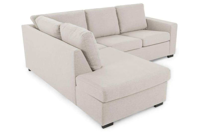 Crazy 3-personers Venstrevendt L-formet Chaiselongsofa i Stof - Beige - Møbler - Sofaer - Sofa med chaiselong - 2-personer sofa med chaiselong