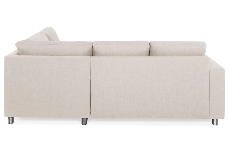 Crazy 3-personers Højrevendt L-formet Chaiselongsofa i Stof - Beige - Møbler - Sofaer - Sofa med chaiselong - 2-personer sofa med chaiselong