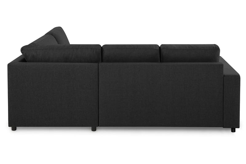 Crazy 3-personers Højrevendt L-formet Chaiselongsofa i Stof - Antracit - Møbler - Sofaer - Sofa med chaiselong - 2-personer sofa med chaiselong