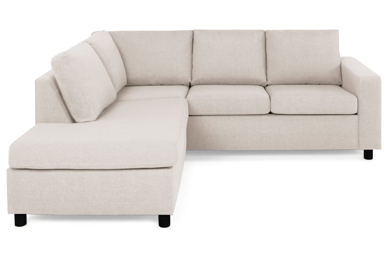 Crazy 3-personers Venstrevendt L-formet Chaiselongsofa i Stof - Beige - Møbler - Sofaer - Sofa med chaiselong