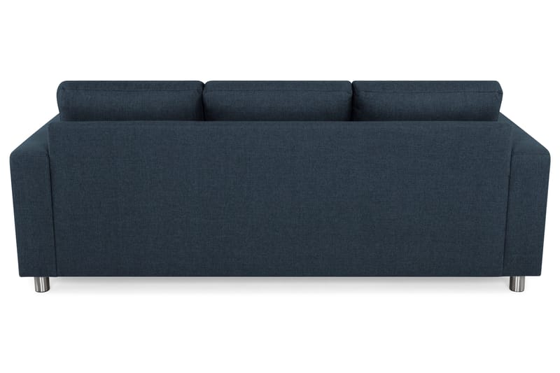 Crazy 3-personers Vendbar L-formet Chaiselongsofa i Stof - Blå - Møbler - Sofaer - Sofa med chaiselong - 3 personers sofa med chaiselong
