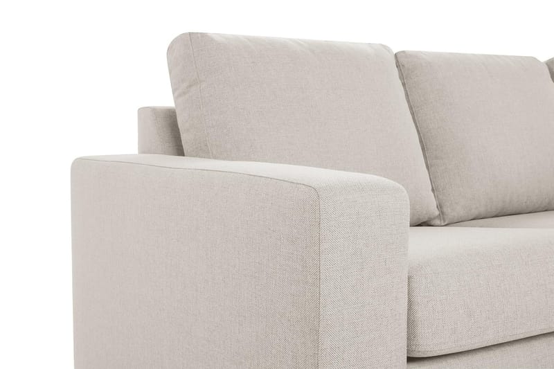 Crazy 3-personers Højrevendt L-formet Chaiselongsofa i Stof - Beige - Møbler - Sofaer - Sofa med chaiselong - 2-personer sofa med chaiselong