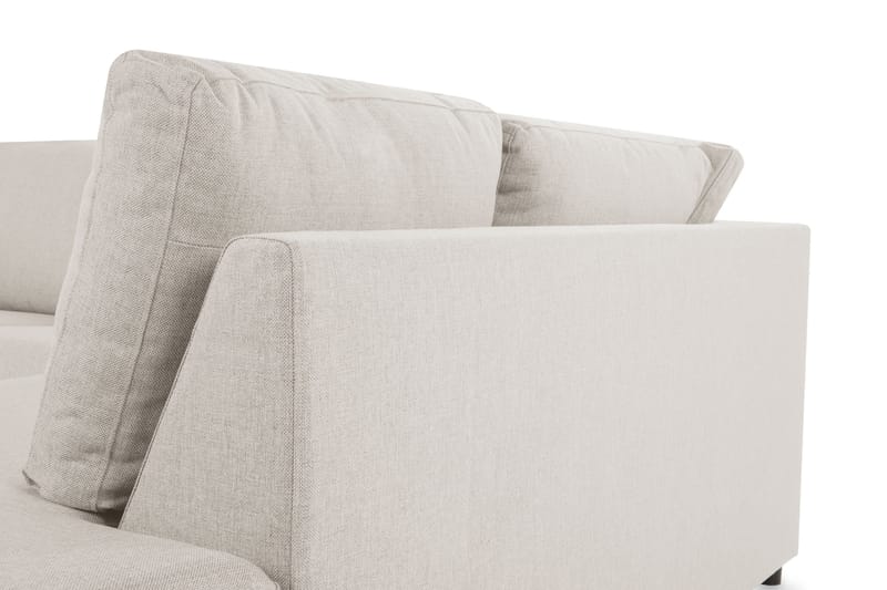 Crazy 3-personers Højrevendt L-formet Chaiselongsofa i Stof - Beige - Møbler - Sofaer - Sofa med chaiselong - 2-personer sofa med chaiselong