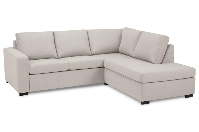 Crazy 3-personers Højrevendt L-formet Chaiselongsofa i Stof - Beige - Møbler - Sofaer - Sofa med chaiselong - 2-personer sofa med chaiselong