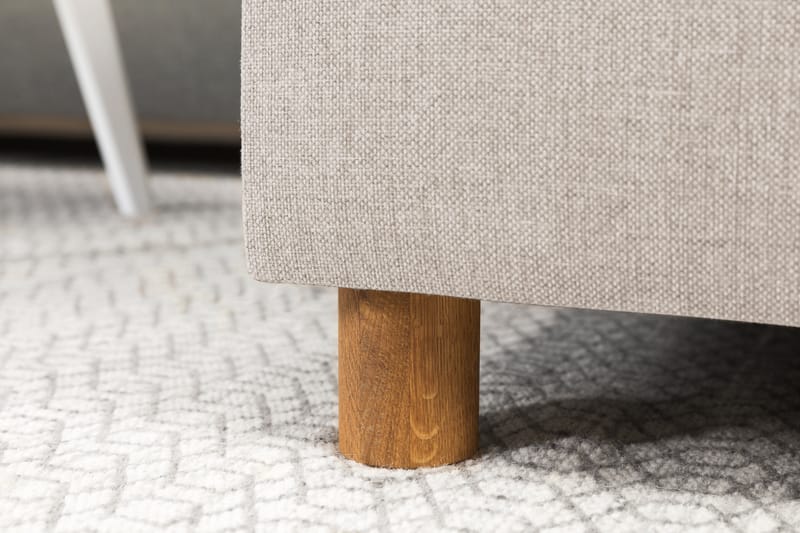 Crazy 3-personers Venstrevendt L-formet Chaiselongsofa i Stof - Beige - Møbler - Sofaer - Sofa med chaiselong