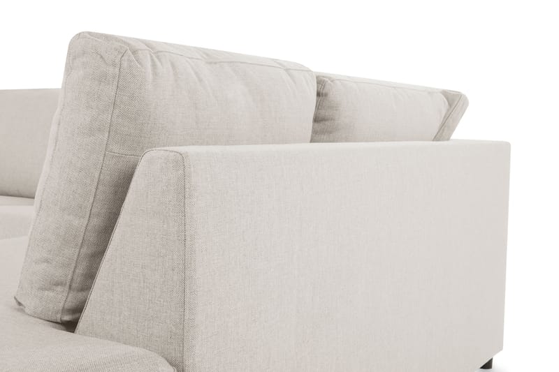 Crazy 3-personers Højrevendt L-formet Chaiselongsofa i Stof - Beige - Møbler - Sofaer - Sofa med chaiselong