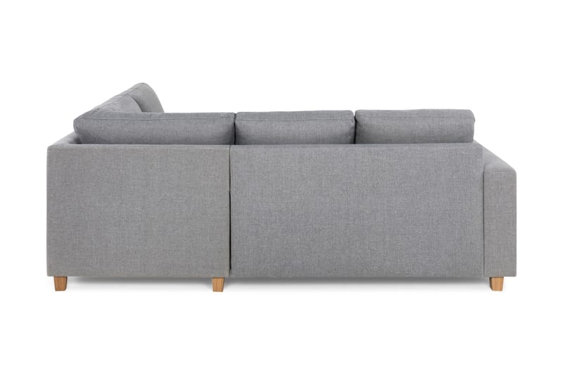 Crazy 3-personers Højrevendt L-formet Chaiselongsofa i Stof - Grå - Møbler - Sofaer - Sofa med chaiselong - 2-personer sofa med chaiselong