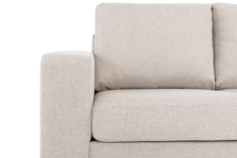 Crazy 3-personers Højrevendt L-formet Chaiselongsofa i Stof - Beige - Møbler - Sofaer - Sofa med chaiselong - 2-personer sofa med chaiselong