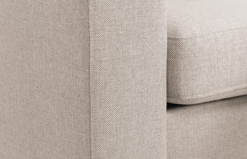 Crazy 3-personers Højrevendt L-formet Chaiselongsofa i Stof - Beige - Møbler - Sofaer - Sofa med chaiselong
