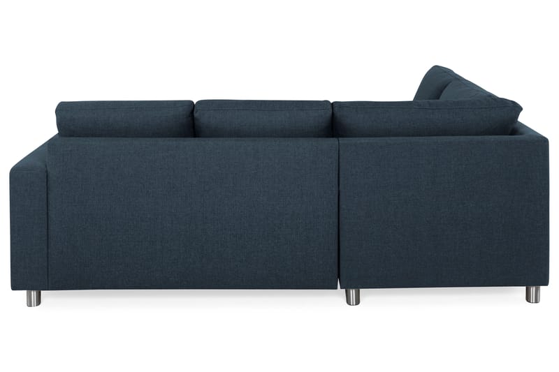 Crazy 3-personers Venstrevendt L-formet Chaiselongsofa i Stof - Blå - Møbler - Sofaer - Sofa med chaiselong