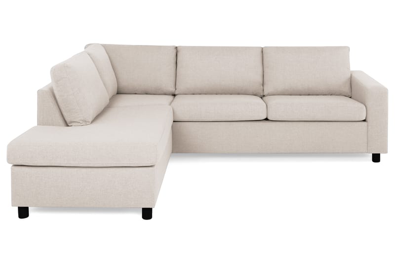 Crazy 3-personers Venstrevendt L-formet Chaiselongsofa i Stof - Beige - Møbler - Sofaer - Sofa med chaiselong