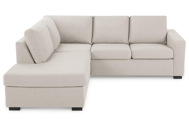Crazy 3-personers Venstrevendt L-formet Chaiselongsofa i Stof - Beige - Møbler - Sofaer - Sofa med chaiselong - 2-personer sofa med chaiselong
