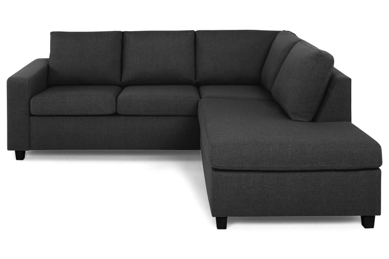 Crazy 3-personers Højrevendt L-formet Chaiselongsofa i Stof - Antracit - Møbler - Sofaer - Sofa med chaiselong