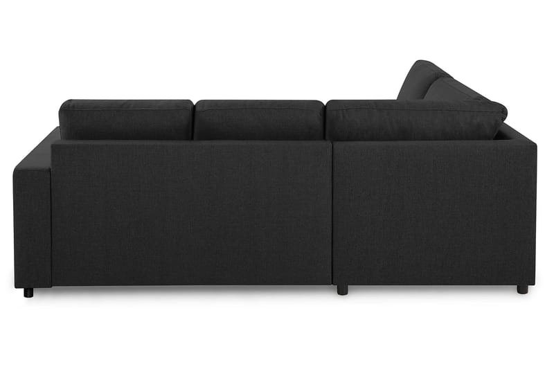 Crazy 3-personers Venstrevendt L-formet Chaiselongsofa i Stof - Antracit - Møbler - Sofaer - Sofa med chaiselong