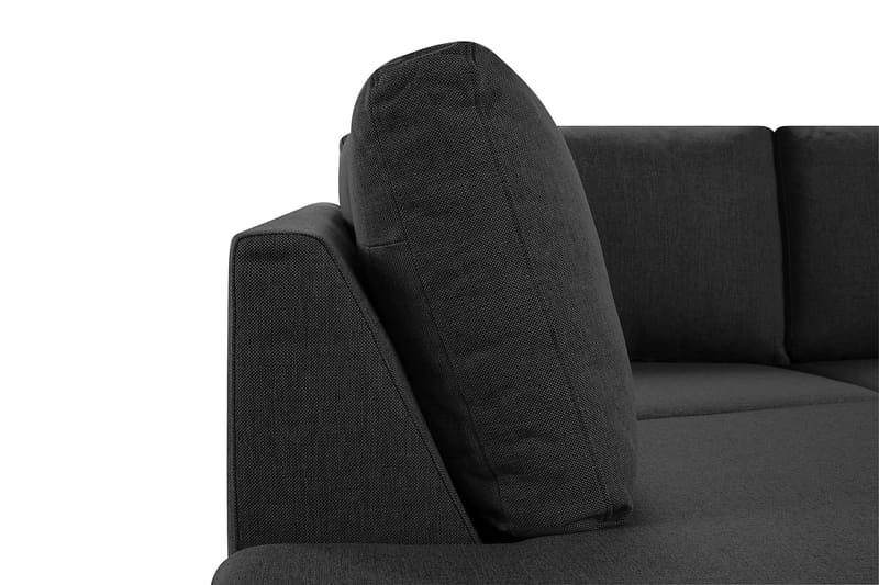 Crazy 3-personers Venstrevendt L-formet Chaiselongsofa i Stof - Antracit - Møbler - Sofaer - Sofa med chaiselong