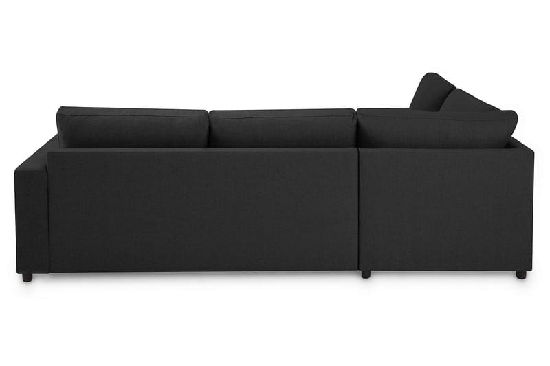 Crazy 3-personers Venstrevendt L-formet Chaiselongsofa i Stof - Antracit - Møbler - Sofaer - Sofa med chaiselong