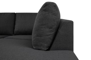 Crazy 3-personers Højrevendt L-formet Chaiselongsofa i Stof - Mørkegrå - Møbler - Sofaer - Sofa med chaiselong