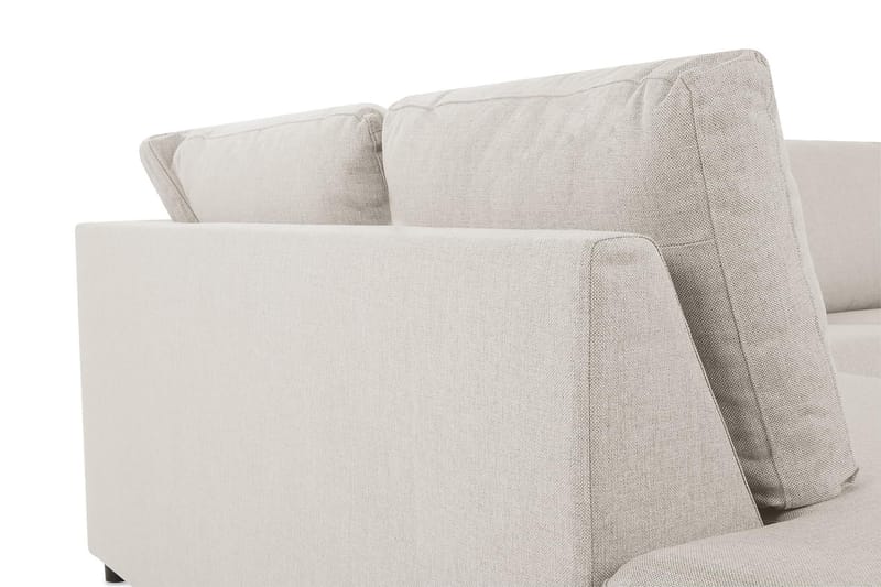 Crazy 3-personers Venstrevendt L-formet Chaiselongsofa i Stof - Beige - Møbler - Sofaer - Sofa med chaiselong