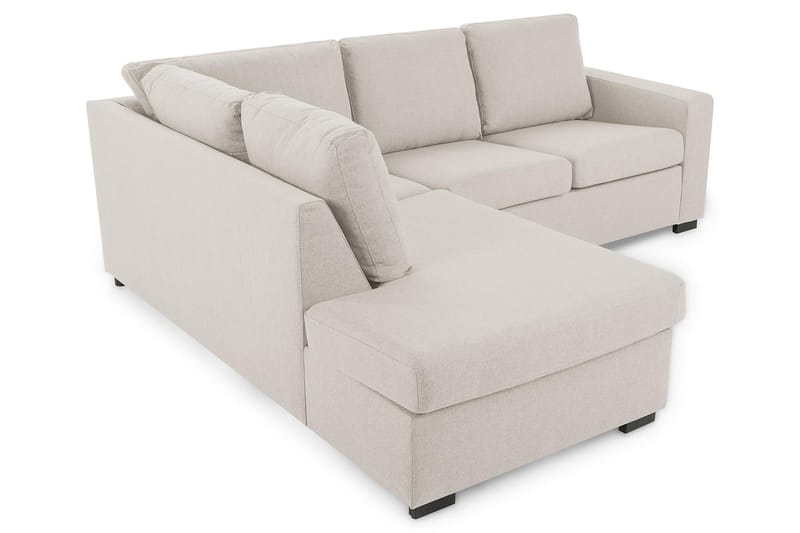 Crazy 3-personers Venstrevendt L-formet Chaiselongsofa i Stof - Beige - Møbler - Sofaer - Sofa med chaiselong